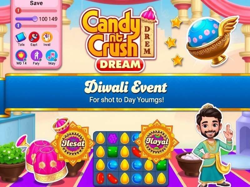 Diwali Dhamaka Event Screen Candy Crush India Dream Diwali Event